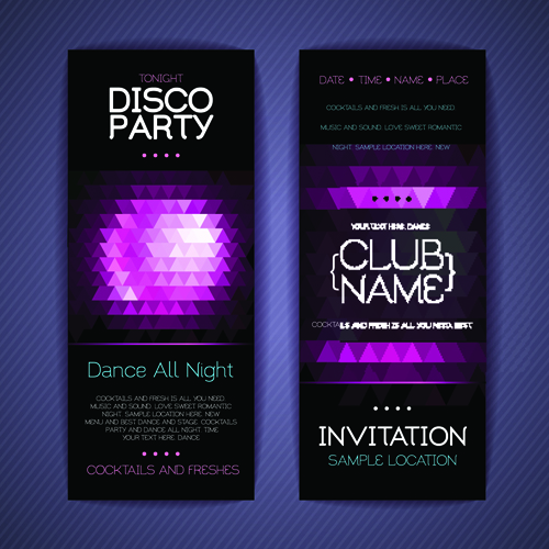 party disco creative banners 