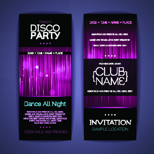 party disco creative banners 