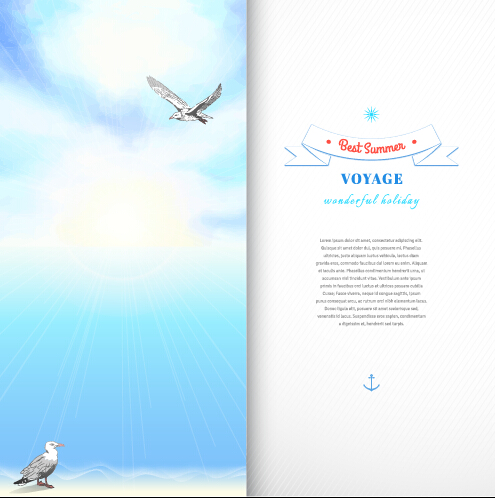 ummer voyage travel vector banner 05 Best summer voyage travel vector banner 05
