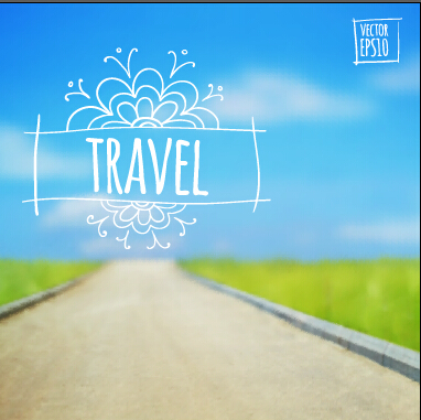 summer travel creative background 01 Blurred summer travel creative background 01