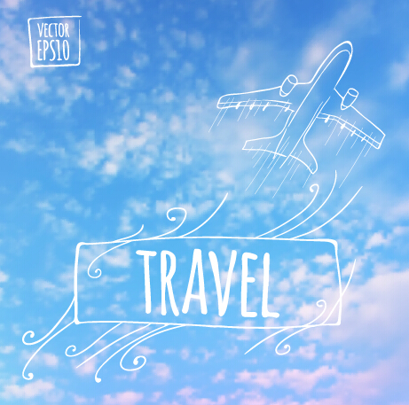 summer travel creative background 02 Blurred summer travel creative background 02