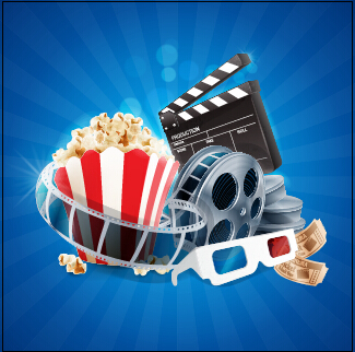 Cinema movie vector background graphics 02 Cinema movie vector background graphics 02