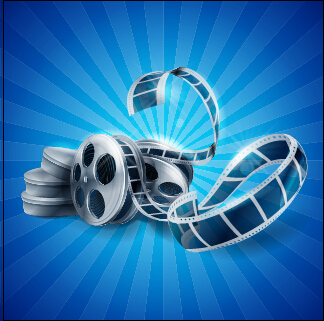 Cinema movie vector background graphics 04