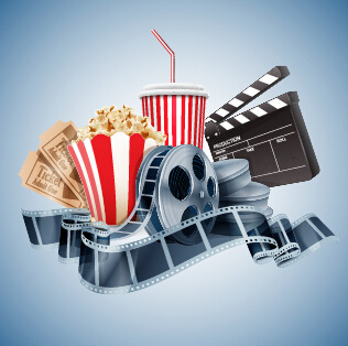 Cinema movie vector background graphics 07 Cinema movie vector background graphics 07