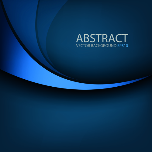 Colored wave with black background vector 02