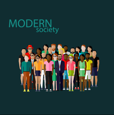Community people vector template design 03