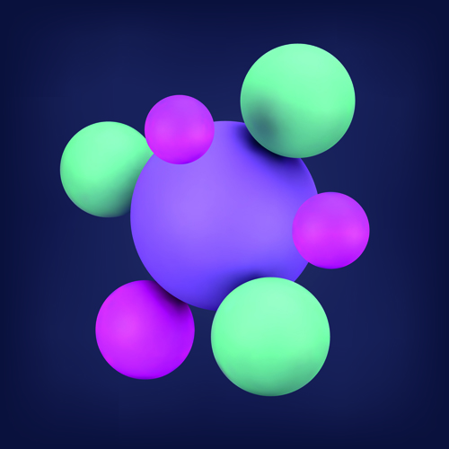 Creative 3d sphere vector illustration material 01