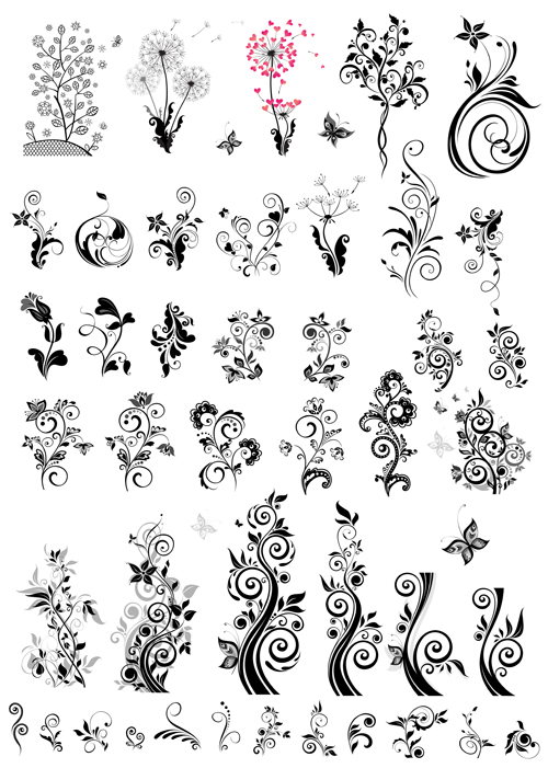 vector graphics ornaments ornament floral decoration 