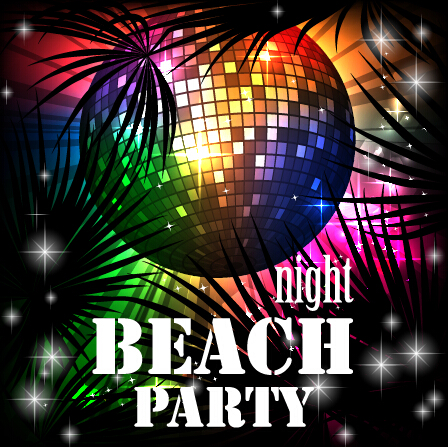 party night neon background 