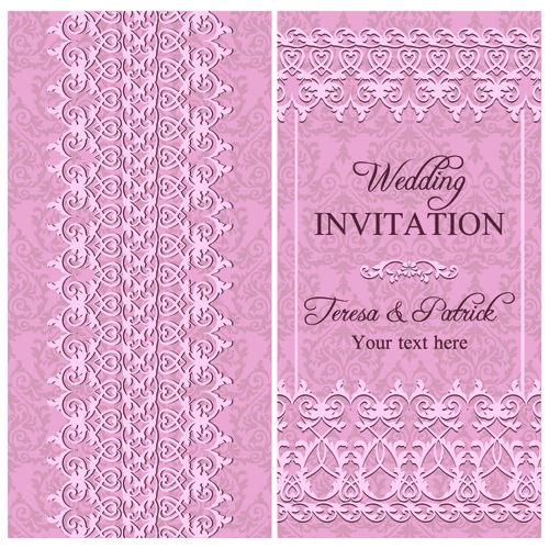 wedding invitation floral elegant decorative 