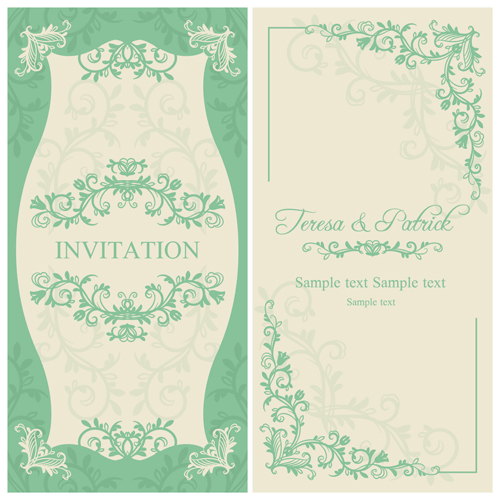 wedding invitation floral elegant decorative cards card 