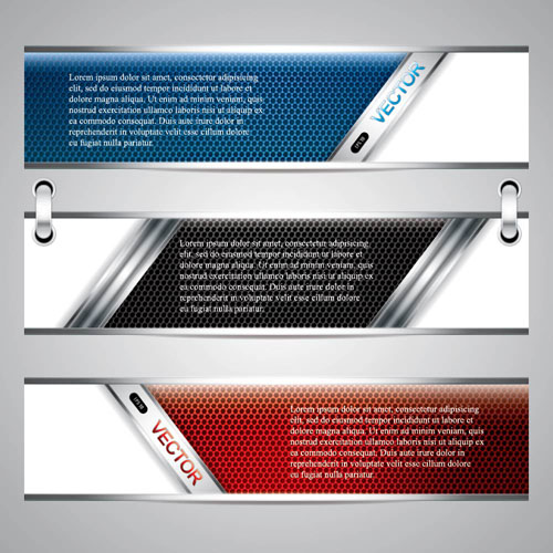 structure metal glossy gloss banner 
