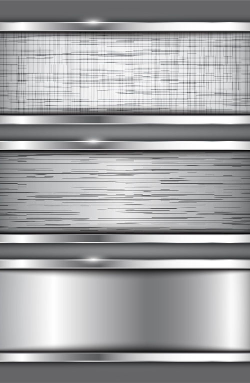 Glossy metal structure banner 05 vector