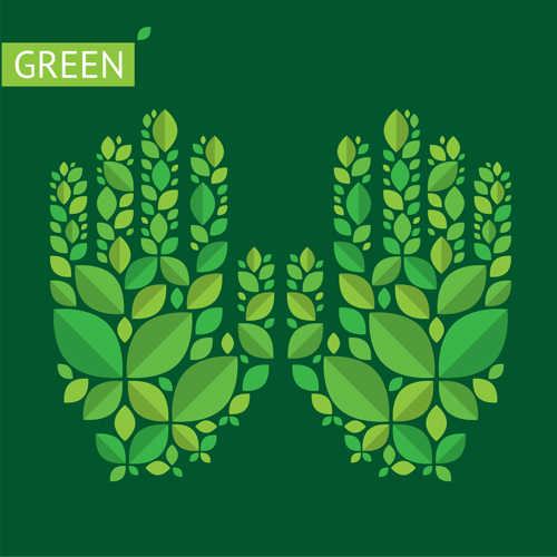 template green ecology background 