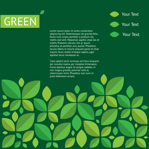 template green ecology background 