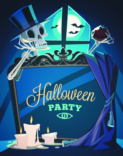 Halloween creative background vector 01