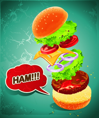 poster design poster hamburger 