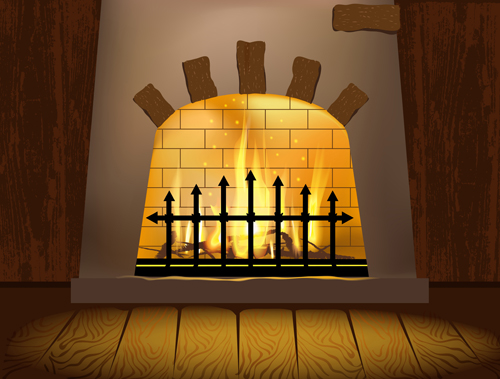 home fireplace background 