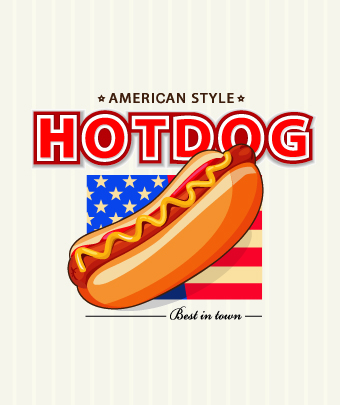 hotdog background vector background 