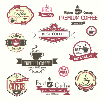 modern label coffee 