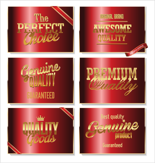 Luxury premium quality cards vector material