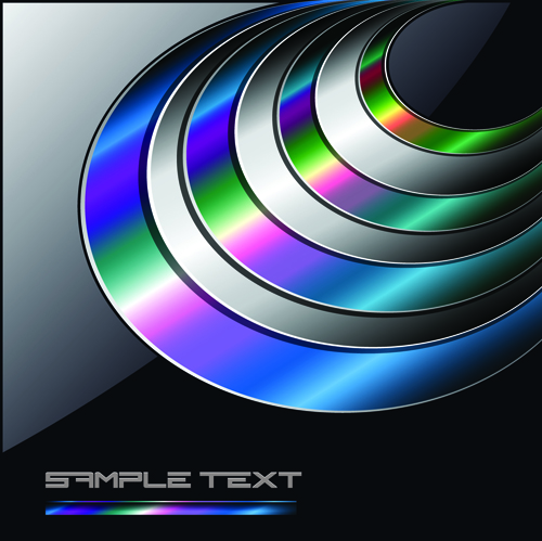 Shiny Metal vector Backgrounds set 02
