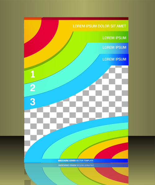 Modern business flyer cover illustration vector 01