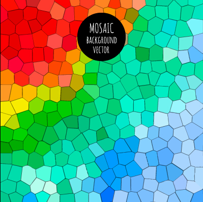 multicolor mosaic background 