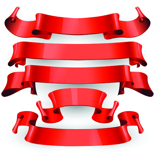 ribbon red banners banner 