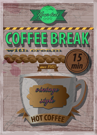 Retro cafe and restaurant menu 01