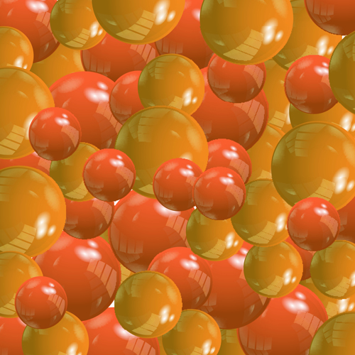 Shiny colored balls background vector material 04