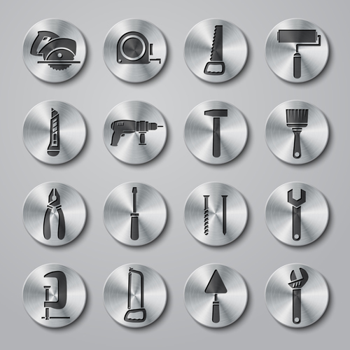 tools icons button 
