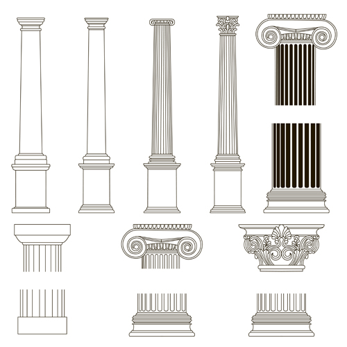 vintage element Design Elements column 