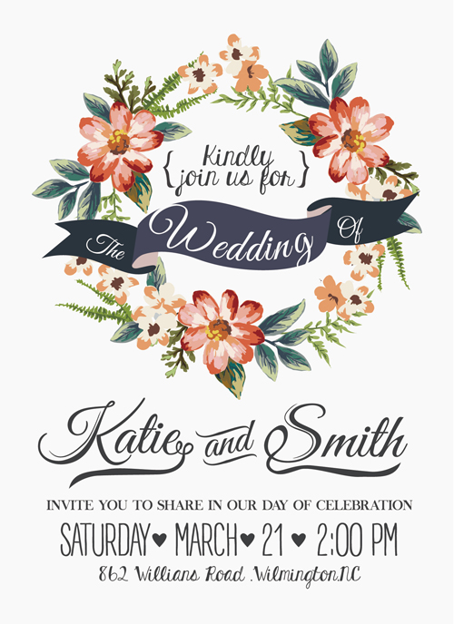 wedding vintage invitation background 