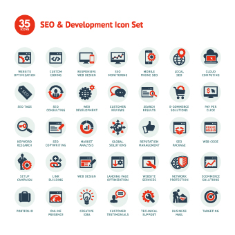 Different Web icons set 04