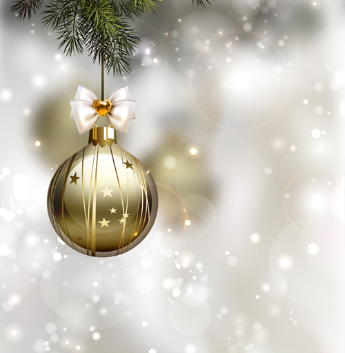 Xmas baubles shiny holiday background art 03