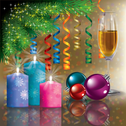 Christmas Decoration elements vector 02