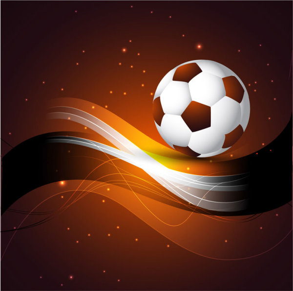 Abstract Football design vector background 01