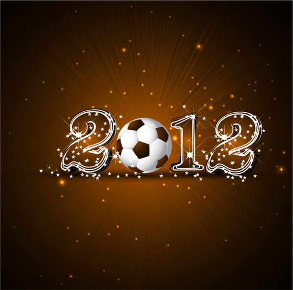 Abstract Football design vector background 02
