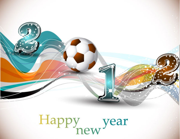 Abstract Football design vector background 03