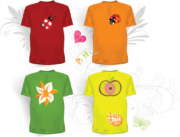 Creative Clothes design elements vector set 05
