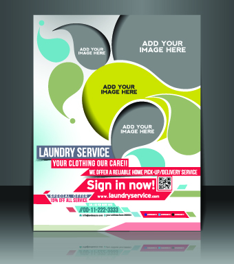 Business flyer and brochure cover design vector 01