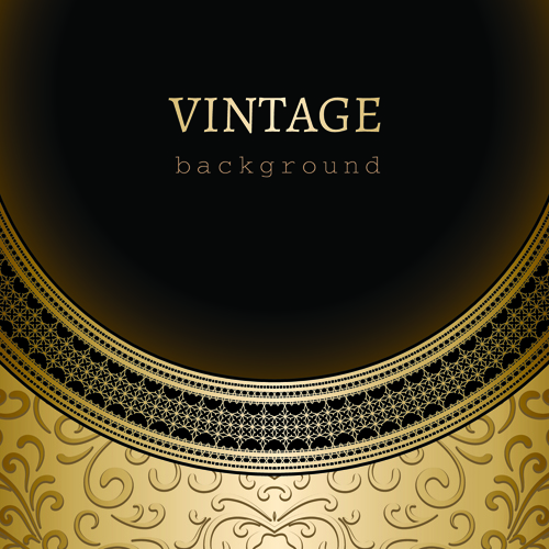 ornate lace and vintage background vector graphics 01