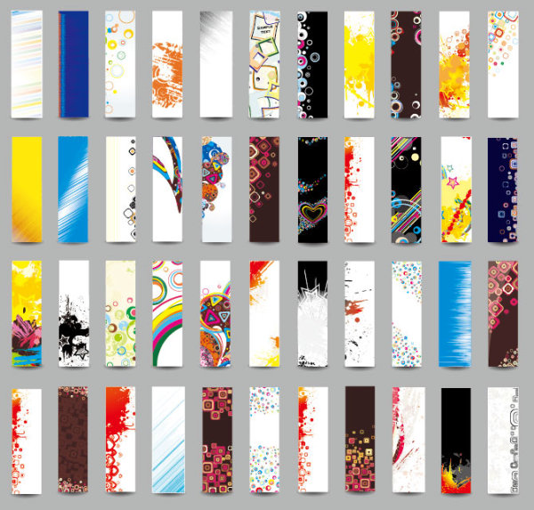 Collection of Stylish Business cards design elements vector 02