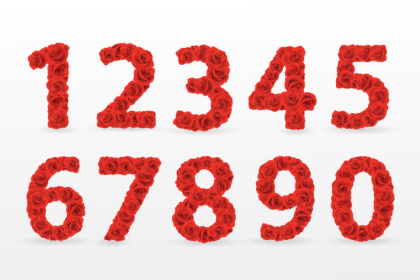 with Flowers font Design 02