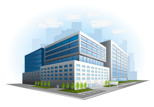 Business Buildings Design vector 03
