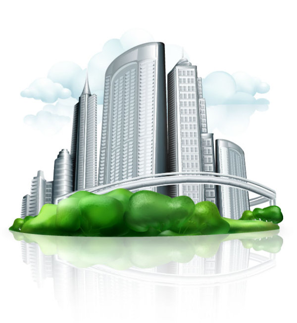 Business Buildings Design vector 04
