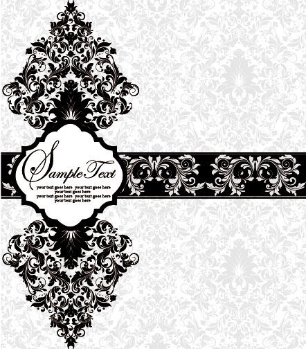 Vector of Exquisite Vintage Floral Borders 01