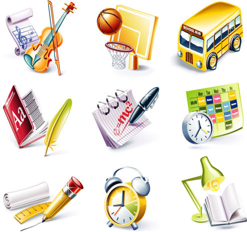 Campus Creative icons vector