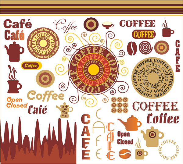 The art of coffee vector graphic